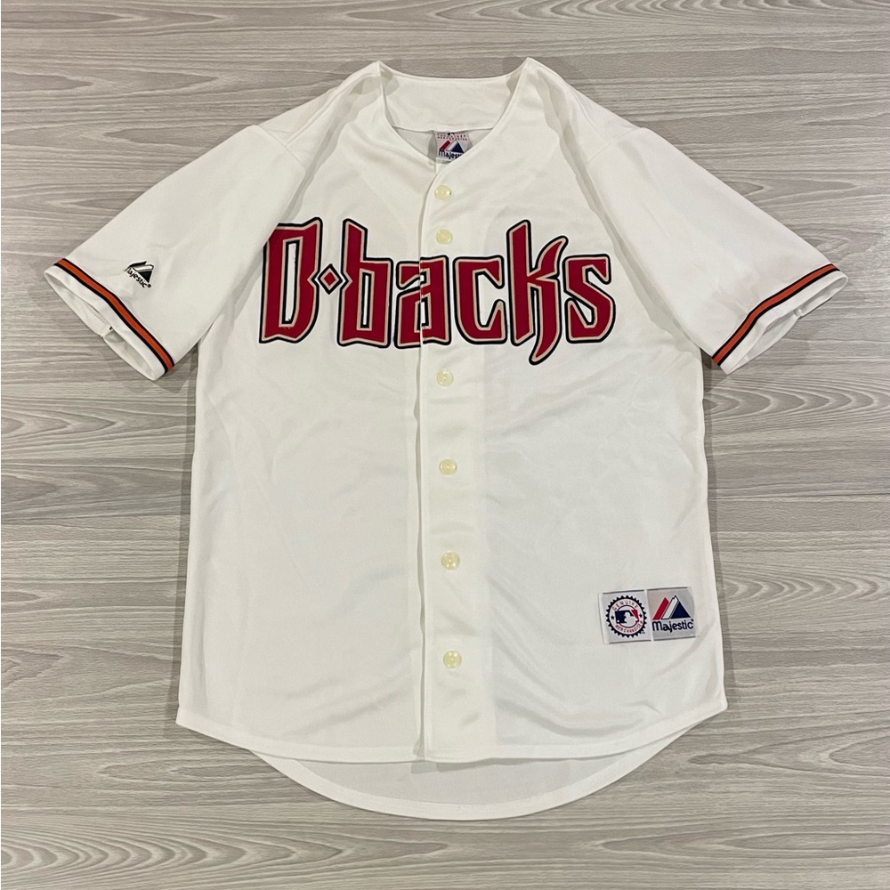 Vintage Majestic Arizona Diamondbacks White Baseball Jersey Men’s Size Medium